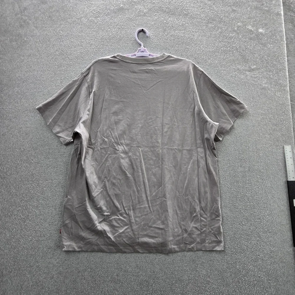 Levi's Men Shirt XL Gray Standard Logo Short Sleeve NWT